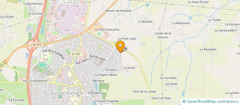 localisation de l'entreprise MADAME JENNIFER GUILLEMOT  BAIN-DE-BRETAGNE