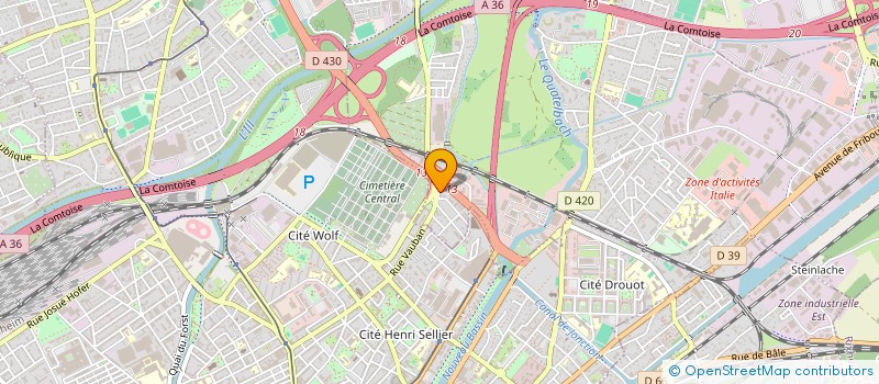 localisation de l'entreprise MADAME JENNIFER HAMANACHE  ILLZACH