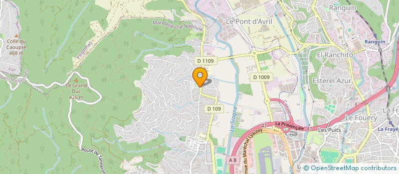 localisation de l'entreprise MADAME JENNIFER HAZIZ  MANDELIEU-LA-NAPOULE