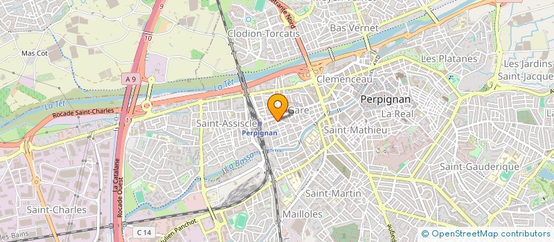 localisation de l'entreprise MADAME JENNIFER HEBERT  PERPIGNAN