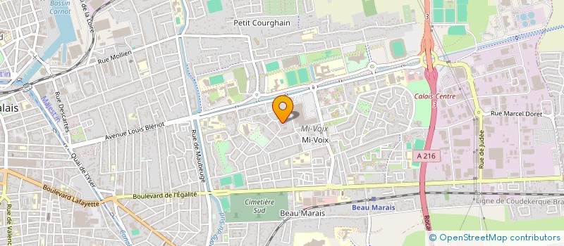 localisation de l'entreprise MADAME JENNIFER HENON  CALAIS