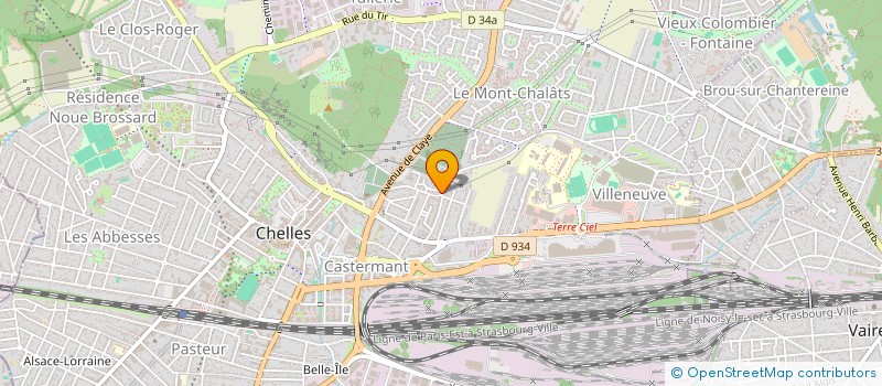 localisation de l'entreprise MADAME JENNIFER IRIE  CHELLES