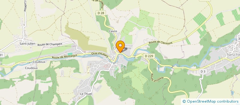 localisation de l'entreprise MADAME JENNIFER JARNET  CHAMPEIX