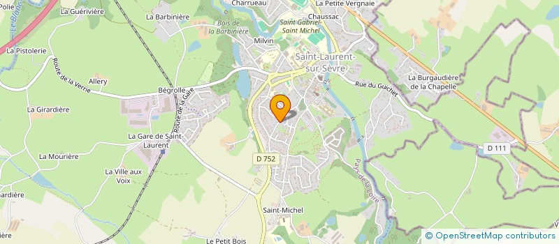 localisation de l'entreprise MADAME JENNIFER JENNIFER MARCHAND  SAINT-LAURENT-SUR-SEVRE