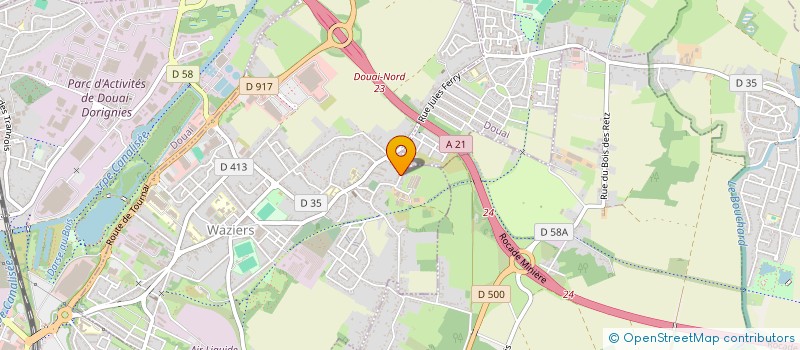 localisation de l'entreprise MADAME JENNIFER KIERNICKI  WAZIERS