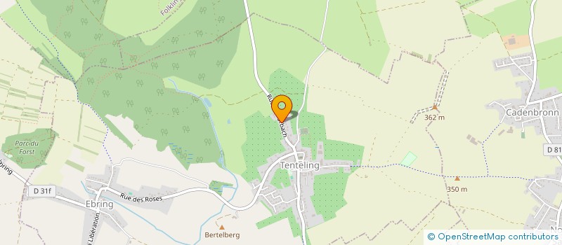 localisation de l'entreprise MADAME JENNIFER KLEIN  TENTELING