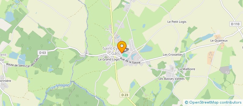 localisation de l'entreprise MADAME JENNIFER LAMEIRA  SAINT-CYR-DES-GATS