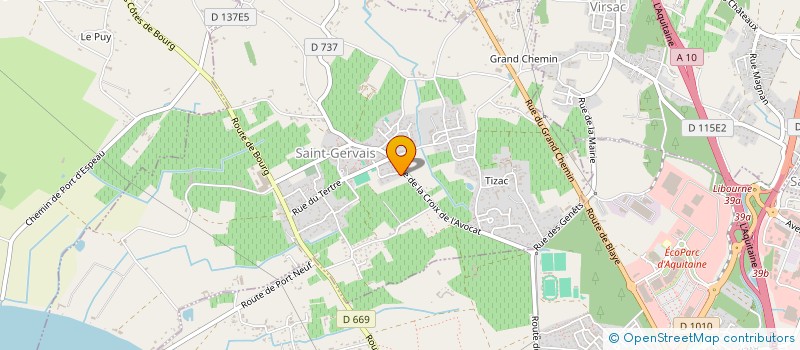 localisation de l'entreprise MADAME JENNIFER LAROCHE  SAINT-GERVAIS