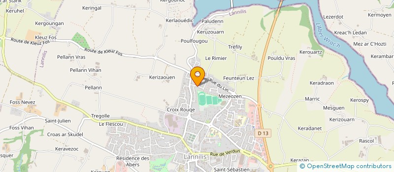 localisation de l'entreprise MADAME JENNIFER LE BOITE  LANNILIS