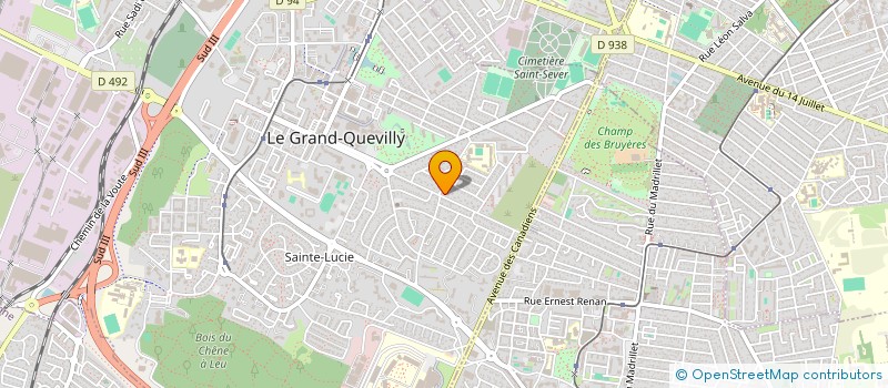 localisation de l'entreprise MADAME JENNIFER LEFEBVRE  LE GRAND-QUEVILLY