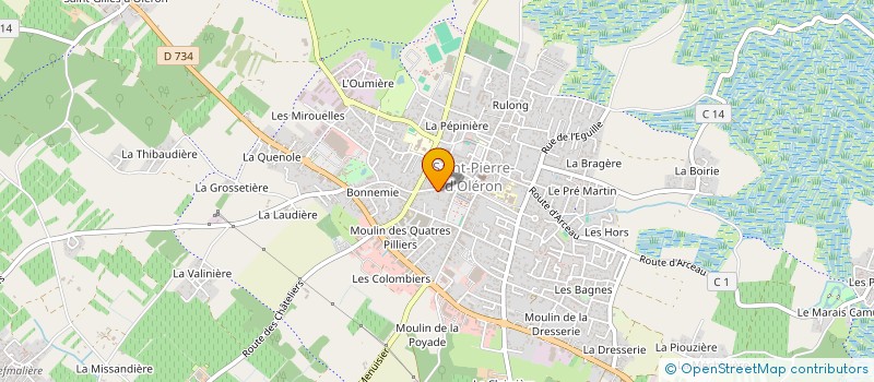 localisation de l'entreprise MADAME JENNIFER LEFEBVRE  SAINT-PIERRE-D'OLERON