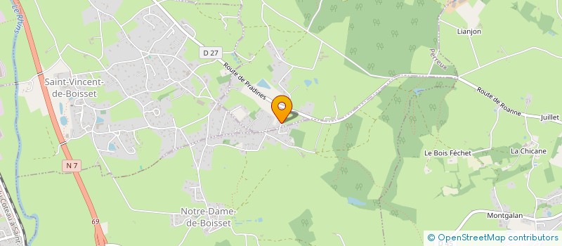 localisation de l'entreprise MADAME JENNIFER LEFEBVRE  PERREUX