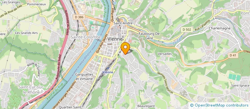 localisation de l'entreprise MADAME JENNIFER LEGER à VIENNE