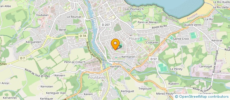 localisation de l'entreprise MADAME JENNIFER LIEUTARD  DOUARNENEZ