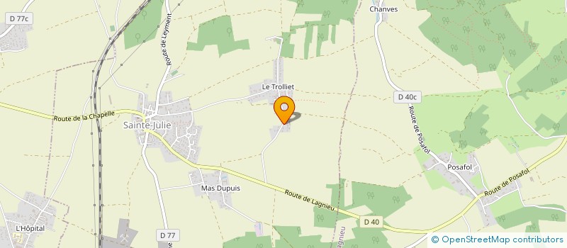 localisation de l'entreprise MADAME JENNIFER LOMBARD  SAINTE-JULIE