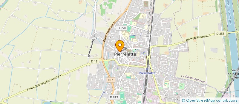 localisation de l'entreprise MADAME JENNIFER MAISON  PIERRELATTE