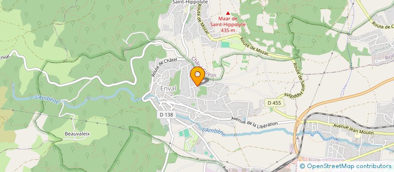 localisation de l'entreprise MADAME JENNIFER MARSALLON  ENVAL