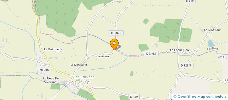 localisation de l'entreprise MADAME JENNIFER MARTEAU à LES CORVEES-LES-YYS