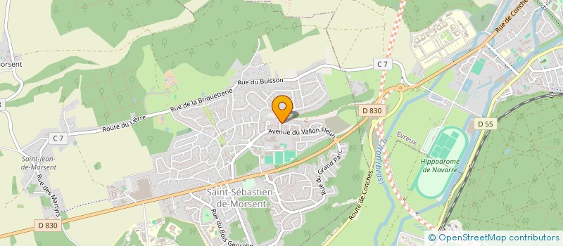 localisation de l'entreprise MADAME JENNIFER MASSE  SAINT-SEBASTIEN-DE-MORSENT