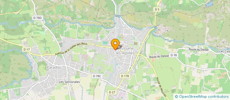 localisation de l'entreprise MADAME JENNIFER MATHIEU  MAUSSANE-LES-ALPILLES