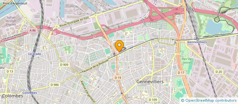 localisation de l'entreprise MADAME JENNIFER MBUNDANI NLEMUO BADIKA  GENNEVILLIERS