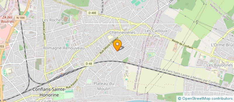 localisation de l'entreprise MADAME JENNIFER MEBREK  CONFLANS-SAINTE-HONORINE