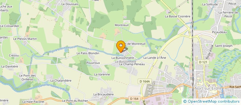 localisation de l'entreprise MADAME JENNIFER MERCIER  NORT-SUR-ERDRE