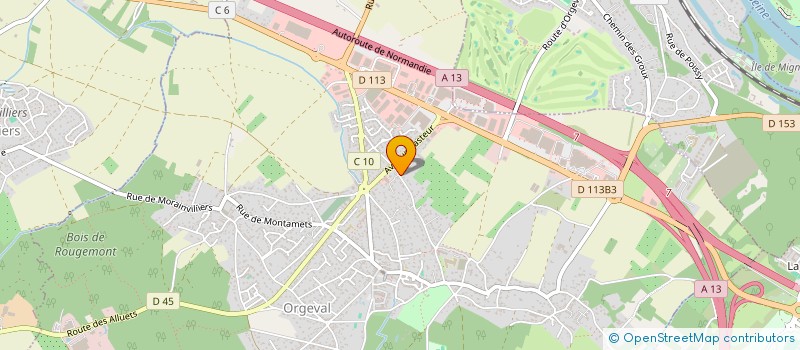 localisation de l'entreprise MADAME JENNIFER MONNIN  ORGEVAL