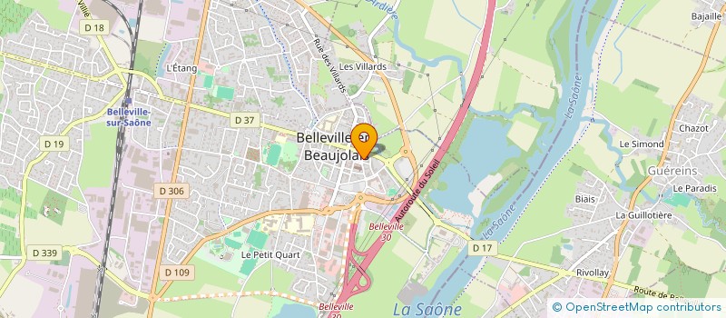 localisation de l'entreprise MADAME JENNIFER MORIN  BELLEVILLE-EN-BEAUJOLAIS