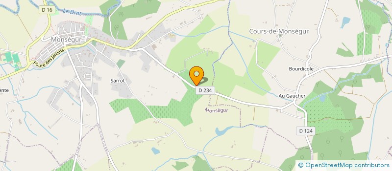 localisation de l'entreprise MADAME JENNIFER MOSS  MONSEGUR