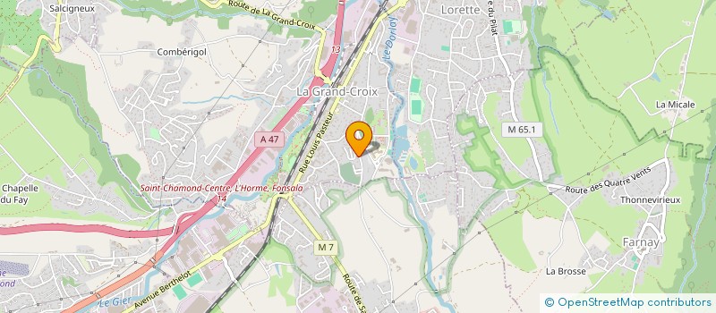 localisation de l'entreprise MADAME JENNIFER MOULIN  LA GRAND-CROIX