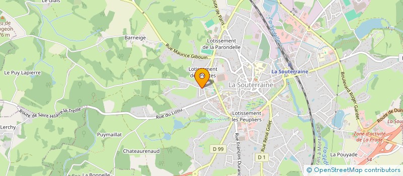 localisation de l'entreprise MADAME JENNIFER MOUROT à LA SOUTERRAINE