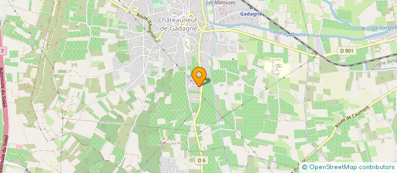 localisation de l'entreprise MADAME JENNIFER MUSCAT  CHATEAUNEUF-DE-GADAGNE