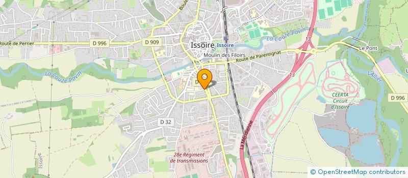 localisation de l'entreprise MADAME JENNIFER NURET  ISSOIRE