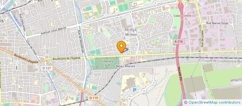 localisation de l'entreprise MADAME JENNIFER OBOEUF  CALAIS