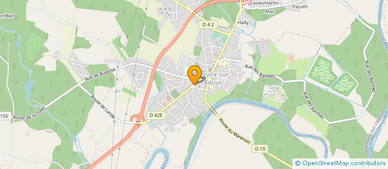 localisation de l'entreprise MADAME JENNIFER OLIVEIRA à PONTONX-SUR-L'ADOUR