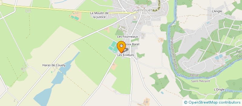 localisation de l'entreprise MADAME JENNIFER PARAGEAUD  GUENROUET