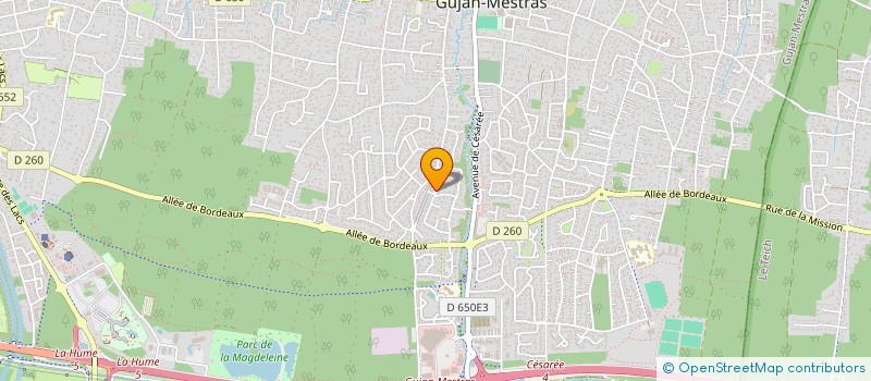 localisation de l'entreprise MADAME JENNIFER PECORARO  GUJAN-MESTRAS