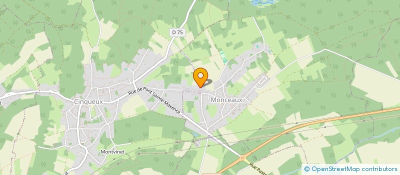 localisation de l'entreprise MADAME JENNIFER PEIGNAUD  MONCEAUX