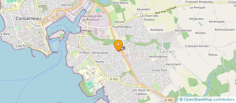 localisation de l'entreprise MADAME JENNIFER PELLARDY  CONCARNEAU