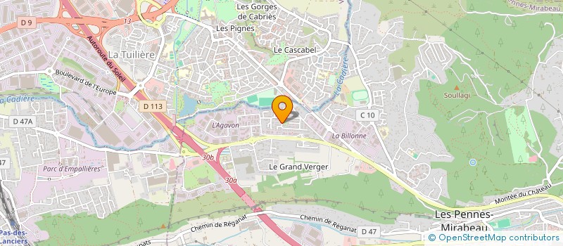 localisation de l'entreprise MADAME JENNIFER PELLETIER à LES PENNES-MIRABEAU