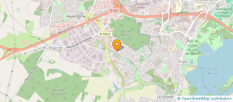 localisation de l'entreprise MADAME JENNIFER PENNEAU  ANGERS