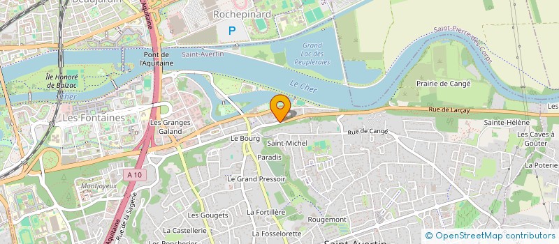 localisation de l'entreprise MADAME JENNIFER PEPIN  SAINT-AVERTIN