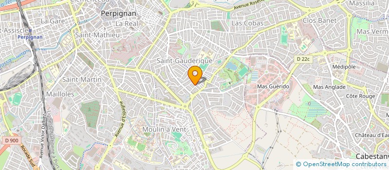 localisation de l'entreprise MADAME JENNIFER PEREZ  PERPIGNAN