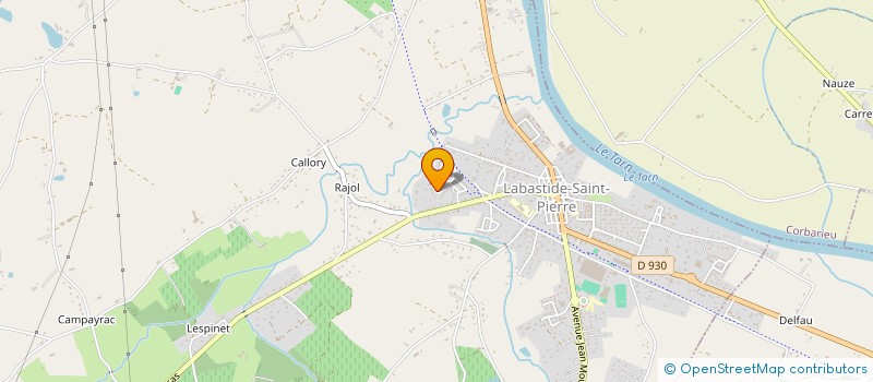 localisation de l'entreprise MADAME JENNIFER PEROT  LABASTIDE-SAINT-PIERRE