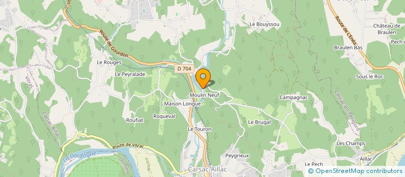 localisation de l'entreprise MADAME JENNIFER PERRIN  CARSAC-AILLAC