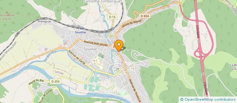 localisation de l'entreprise MADAME JENNIFER PESCHEL  SOUILLAC