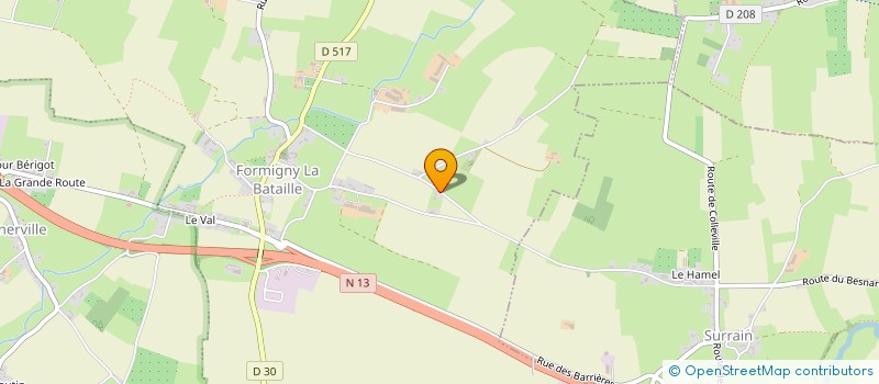 localisation de l'entreprise MADAME JENNIFER PHILIPPE  FORMIGNY LA BATAILLE