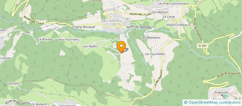 localisation de l'entreprise MADAME JENNIFER PITARCH  LES ADRETS