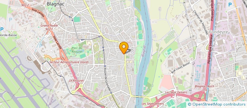 localisation de l'entreprise MADAME JENNIFER POBEDA  BLAGNAC